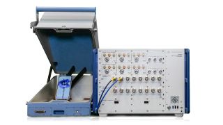 The R&S CMWZ10 shielding box and R&S CMX500 one-box tester were used to research and develop the Nothing Phone (1). (Image: Rohde & Schwarz)