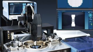 R&S ZNA vector network analyzer performing on-wafer measurements together with FormFactor SUMMIT200 probe system; source: FormFactor
