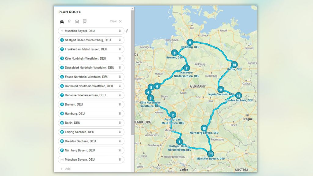 Mobile network benchmarking campaign: Route planning Mobile network benchmarking campaign: Route planning