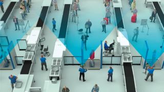 R&S®QPS 的开放式设计确保能够清楚观看安检工作