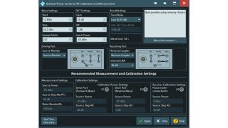 “快速设置”噪声系数菜单，根据可用仪器硬件配置和测试条件提供最佳测量设置建议。