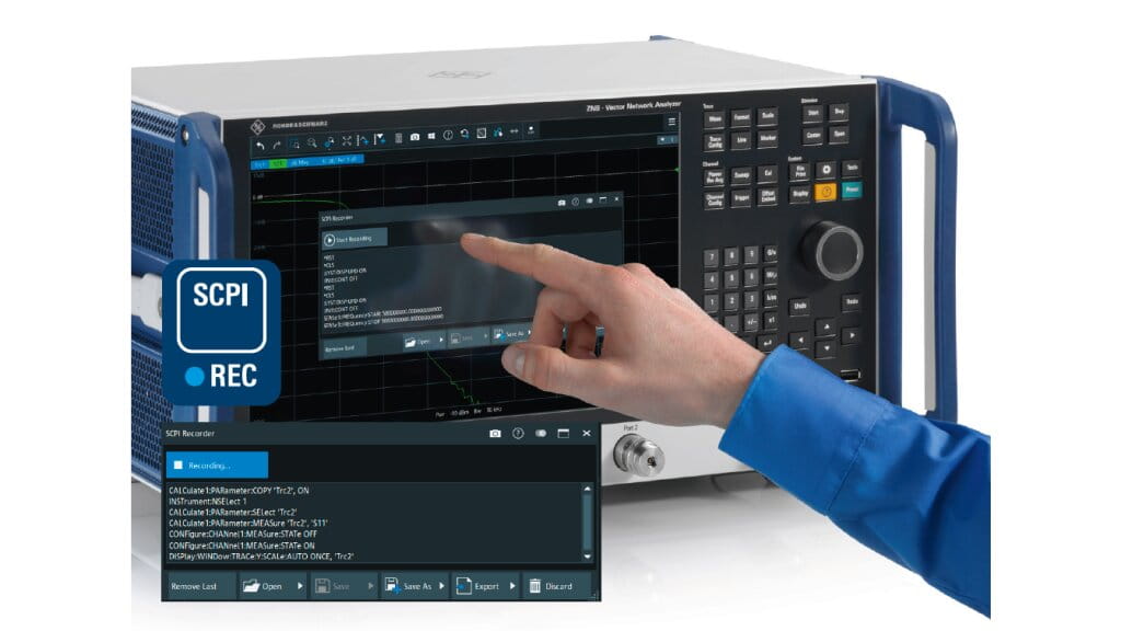 集成 SCPI 记录仪的 ZNB3000