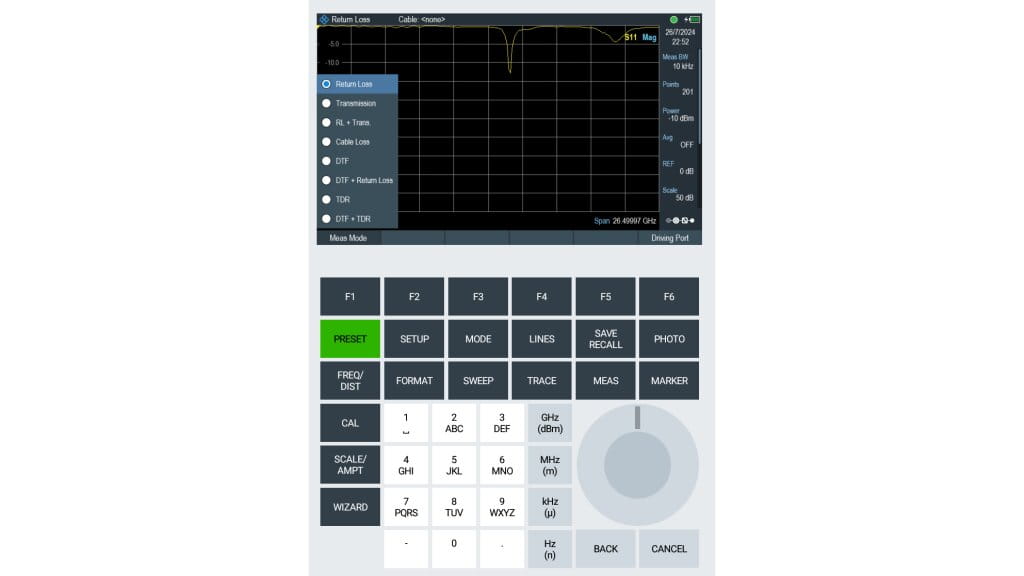 Android/iOS 设备上的 R&S®MobileView