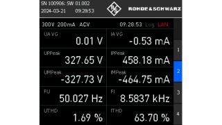测量值的数值视图