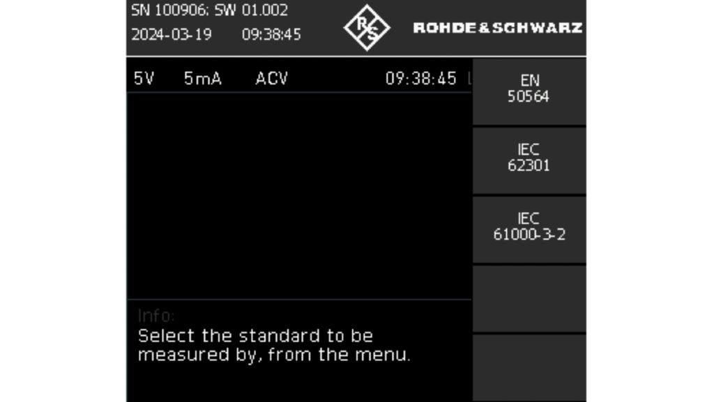 选择 IEC/EN 61000‑3‑2 标准
