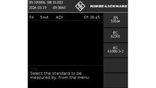 选择 IEC/EN 61000‑3‑2 标准