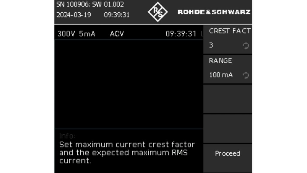 设置峰值因子和最大电流