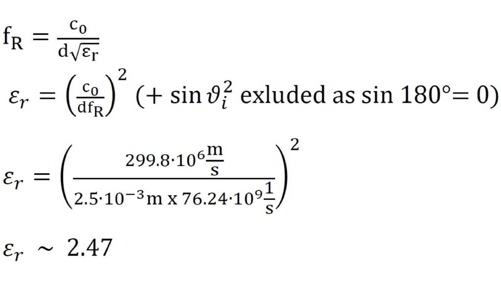 计算相对介电常数 计算相对介电常数