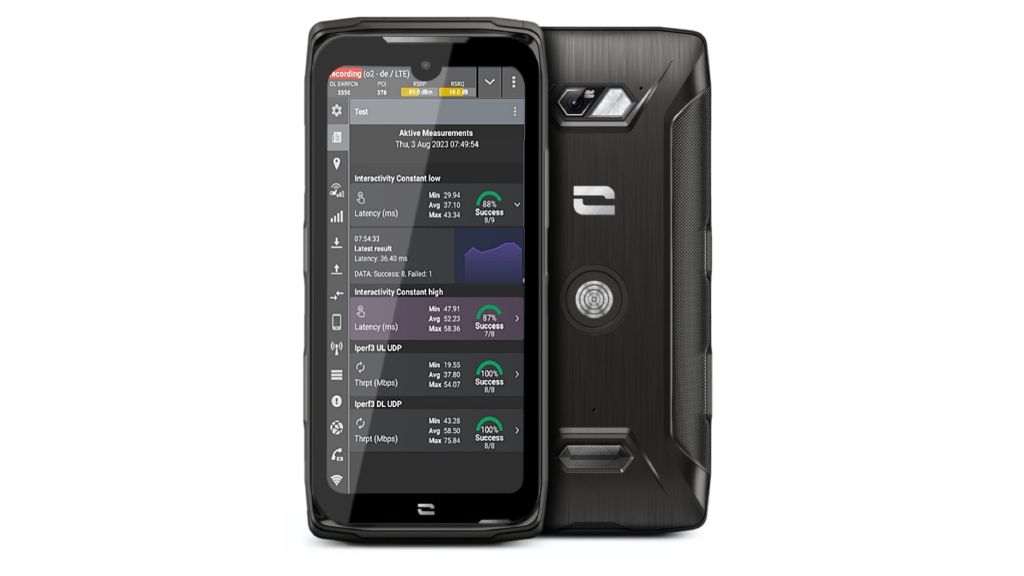 The Rohde & Schwarz setup used for testing private networks