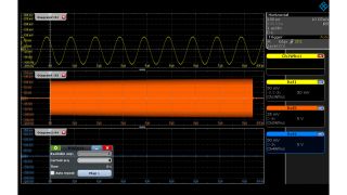 三个无采集历史的不同波形加载为参考波形。