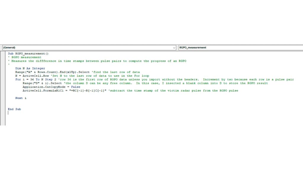 自动进行 RGPO 测量