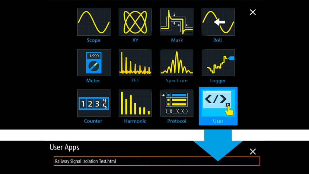 “Mode”（模式）按钮可以直接访问所有 RTH 分析功能。