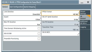 IEEE 802.11ax 通用 PPDU 配置
