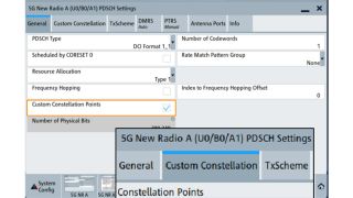 用户定义的 PDSCH 星座点