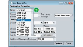 目标小区测试。