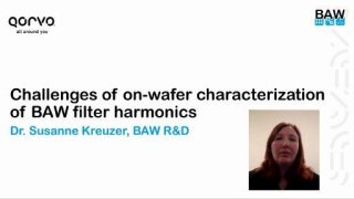 Challenges of on-wafer characterization of BAW filter harmonics