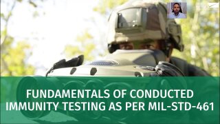 Fundamentals of conducted immunity testing per MIL-STD-461