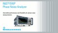 使用 R&S®FSWP 相位噪声分析仪实现无可比拟的相位噪声测量性能