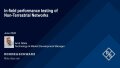 In-field performance testing of Non-Terrestrial Networks