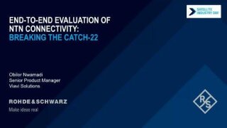 “端到端评估 NTN 连接性：打破两难困境”视频标题画面