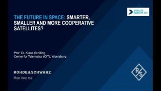 “未来的太空：卫星将更智能、更小型、协作性更强？”视频标题画面
