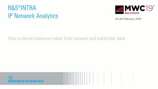 IP network analytics presented at GSMA MWC 2019