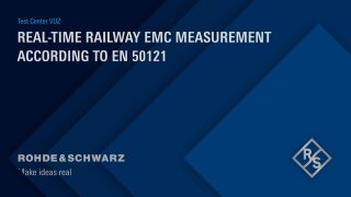 Railway rolling stock EMI test