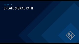 Create signal path