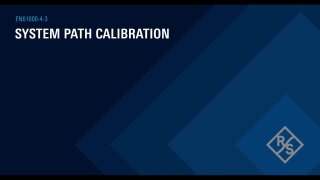 System path calibration 