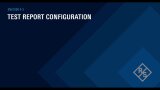 Test Report Configuration