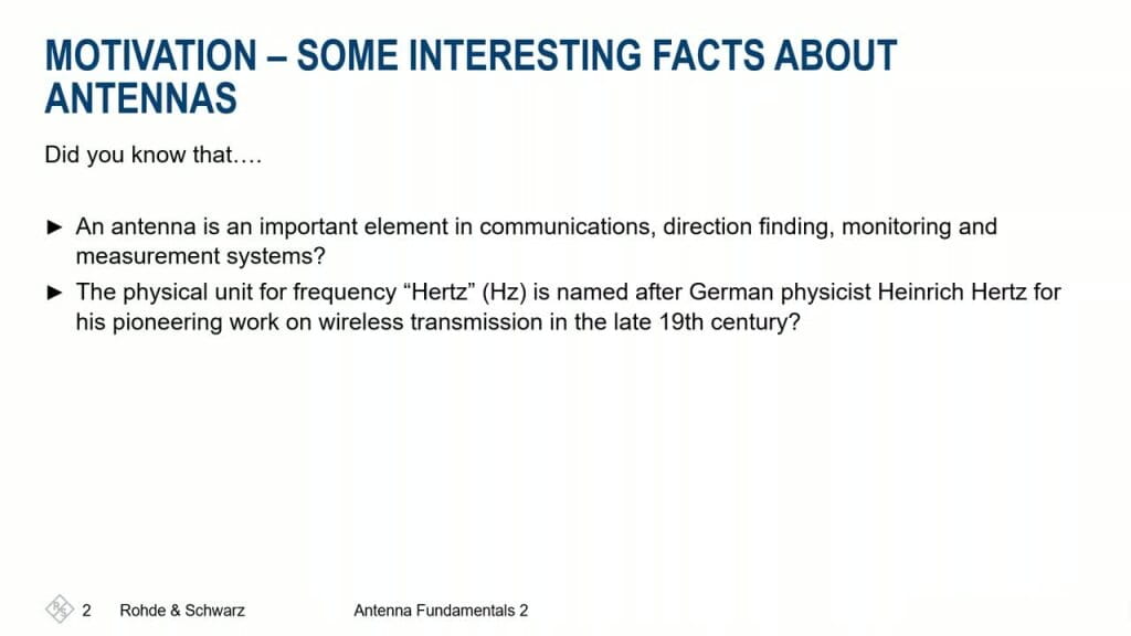 Webcast: Antenna Basics 2 Webcast: Antenna Basics 2