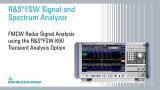 FMCW radar signal analysis using the R&S®FSW-K60 transient analysis option