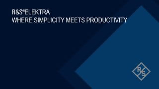 R&S®ELEKTRA 测试软件