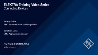 R&S®ELEKTRA connecting devices