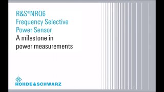 R&S®NRQ6 Frequency Selective Power Meter