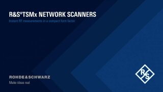 TSMx network scanners