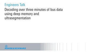 Decoding over three minutes of bus data using deep memory and ultrasegmentation