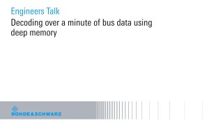 decoding over a minute of bus data using deep memory