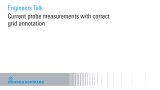 current probe measurements with correct grid annotation