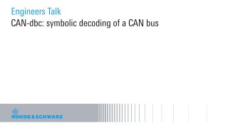 can-dbc: symbolic decoding of can bus