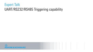 UART/RS232/RS485 Triggering on Break condition