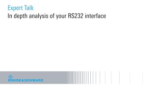 In depth analysis of your RS232 interface