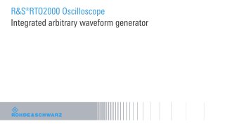 integrated arbitrary waveform generator
