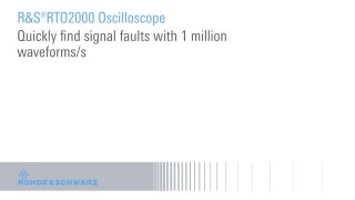 quickly find signal faults with 1 million waveforms/s