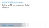 debug an ad converter using digital channels