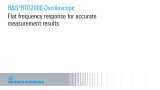 flat frequency response for accurate measurement results