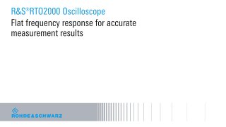 flat frequency response for accurate measurement results