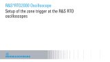 setup of the zone trigger at the r&s rto oscilloscopes