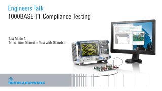 1000base-t1 compliance testing test mode 4: transmitter distortion test with disturber