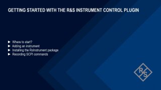 RsIC SCPI Recorder Screencast